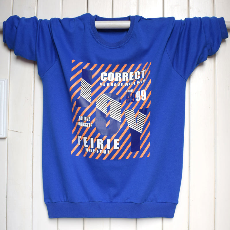 Boys Oversized Cotton Long Sleeved T Shirt 