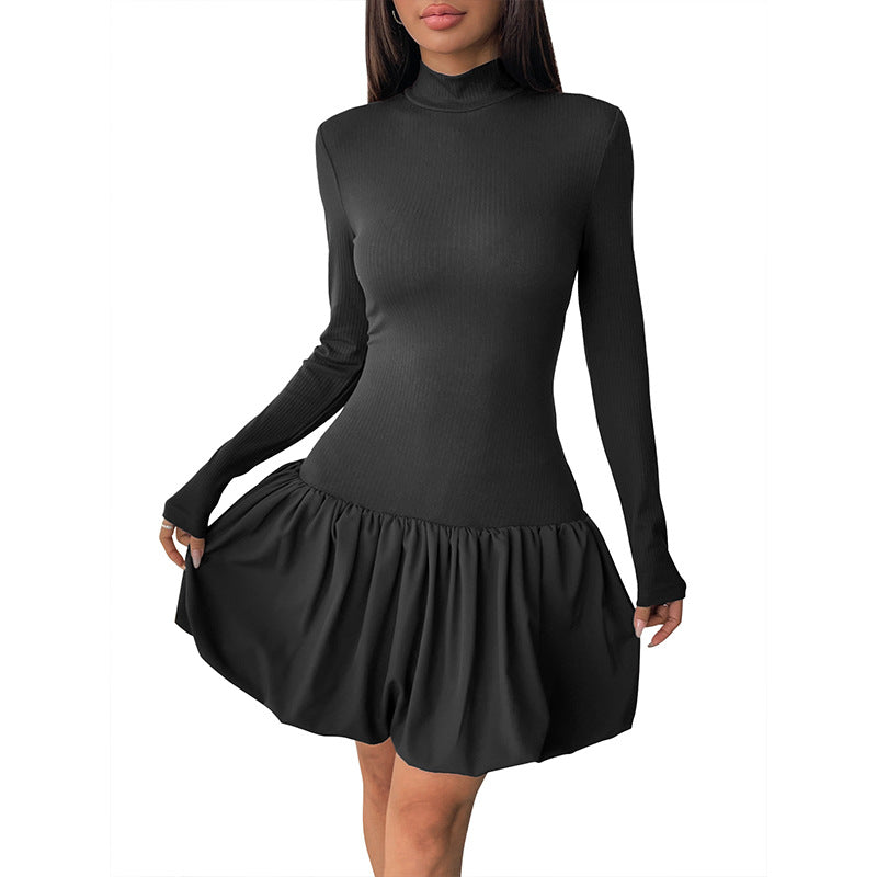 Basic Turtleneck Sweater Dress  